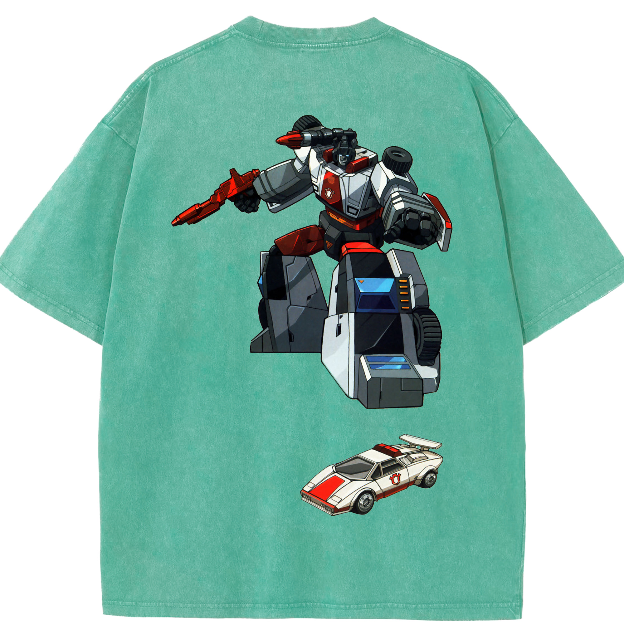 （画像用）  綿100% ヴィンテージ風 半袖Tシャツ（背面プリント）